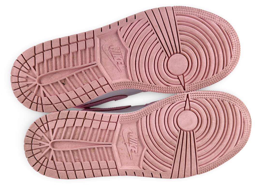 Jordan 1 Mid Pink Foam Fire Red (GS)