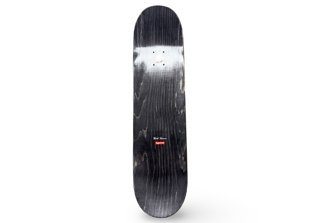 Supreme Distorted Logo Skateboard Deck Black