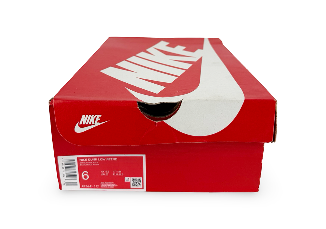 Nike Dunk Low White Hyper Royal (2025)