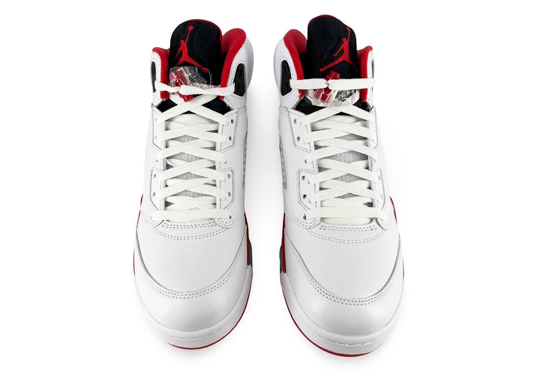 Jordan 5 Retro Fire Red Black Tongue (2025)