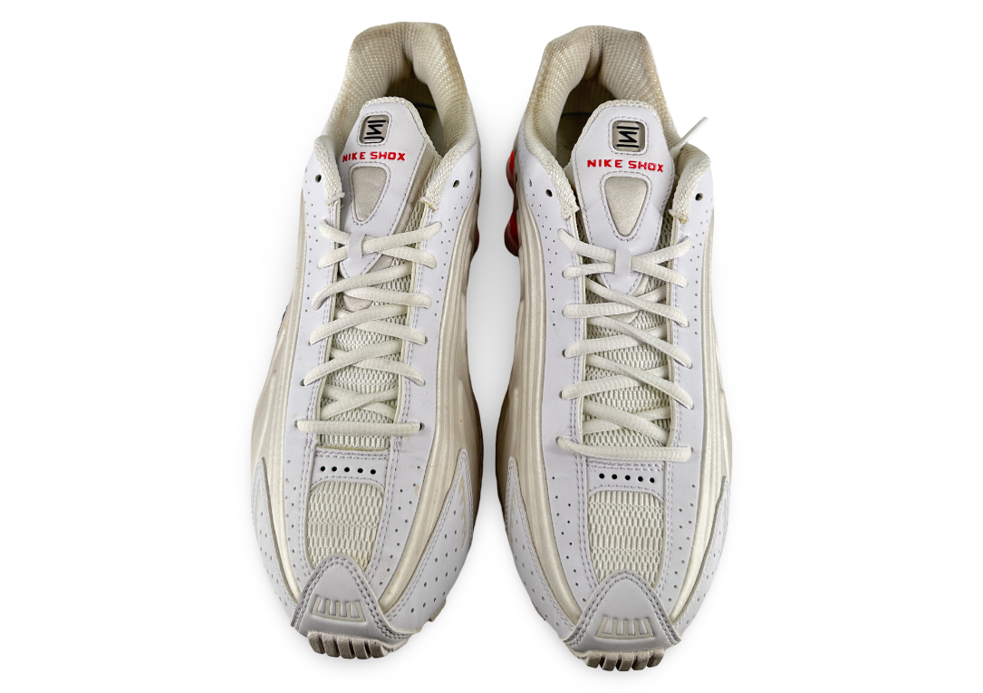 Nike Shox R4 White Phantom Picante Red (Women's)