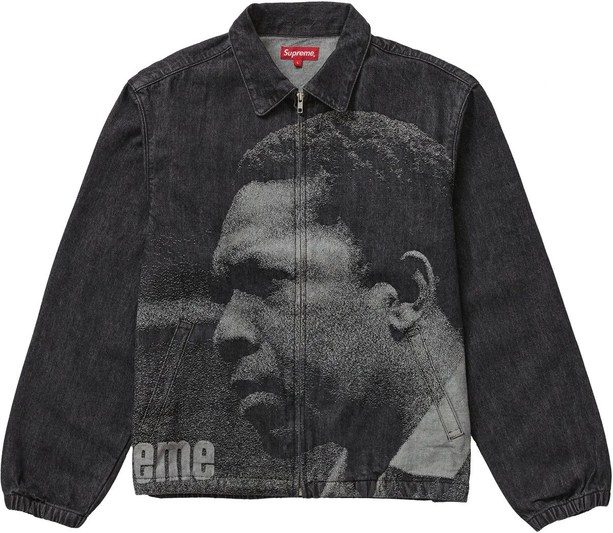 Supreme John Coltrane A Love Supreme Denim Harrington Jacket Black
