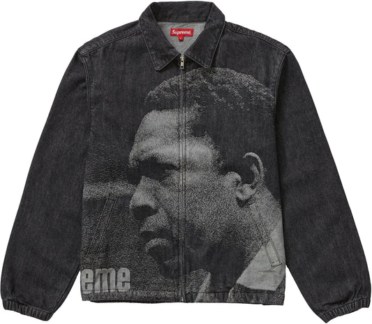 Supreme John Coltrane A Love Supreme Denim Harrington Jacket Black