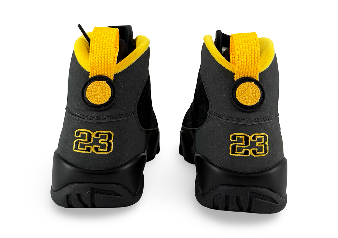 Jordan 9 Retro Dark Charcoal University Gold
