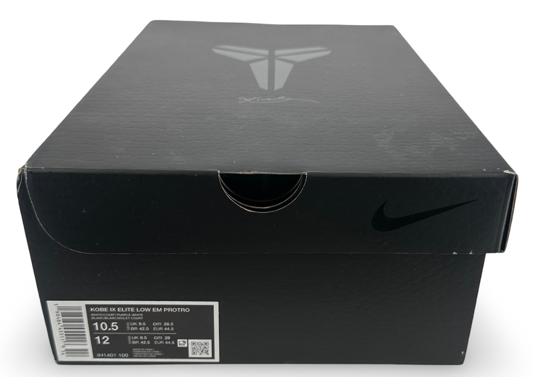 Nike Kobe 9 Elite Low EM Protro White Court Purple