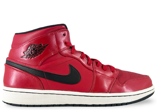 Jordan 1 Mid Gym Red Black Patent