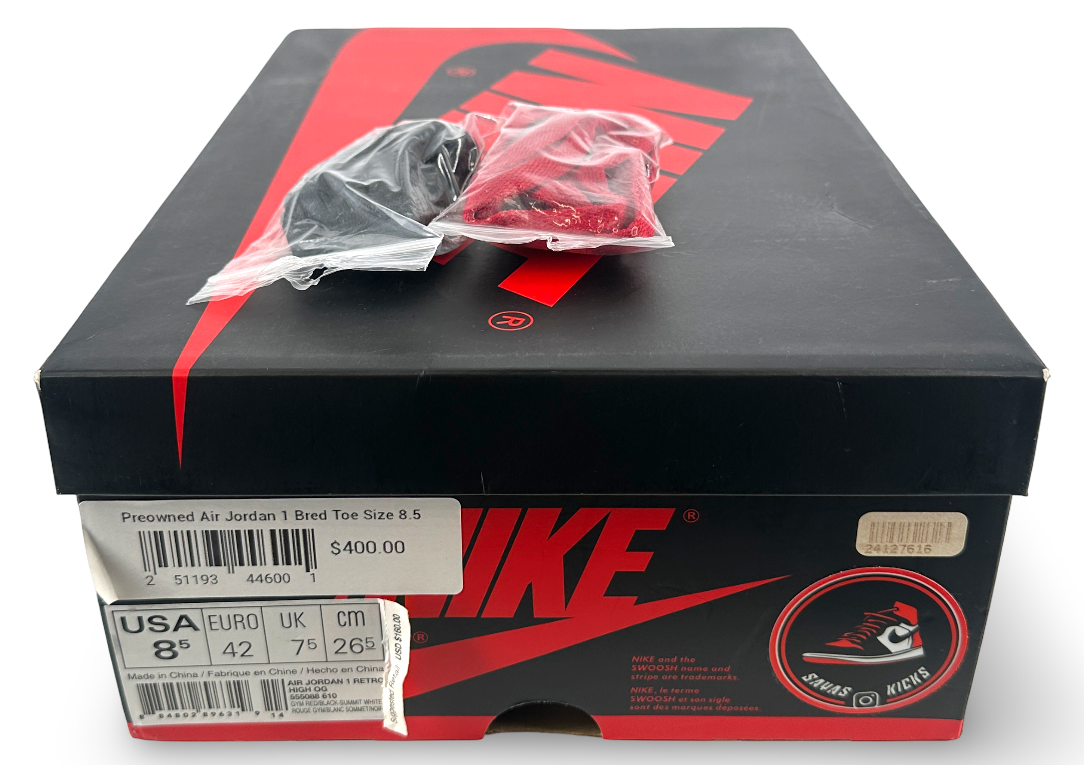 Jordan 1 Retro High Bred Toe