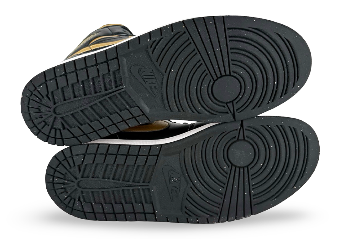 Jordan 1 Mid Black Metallic Gold