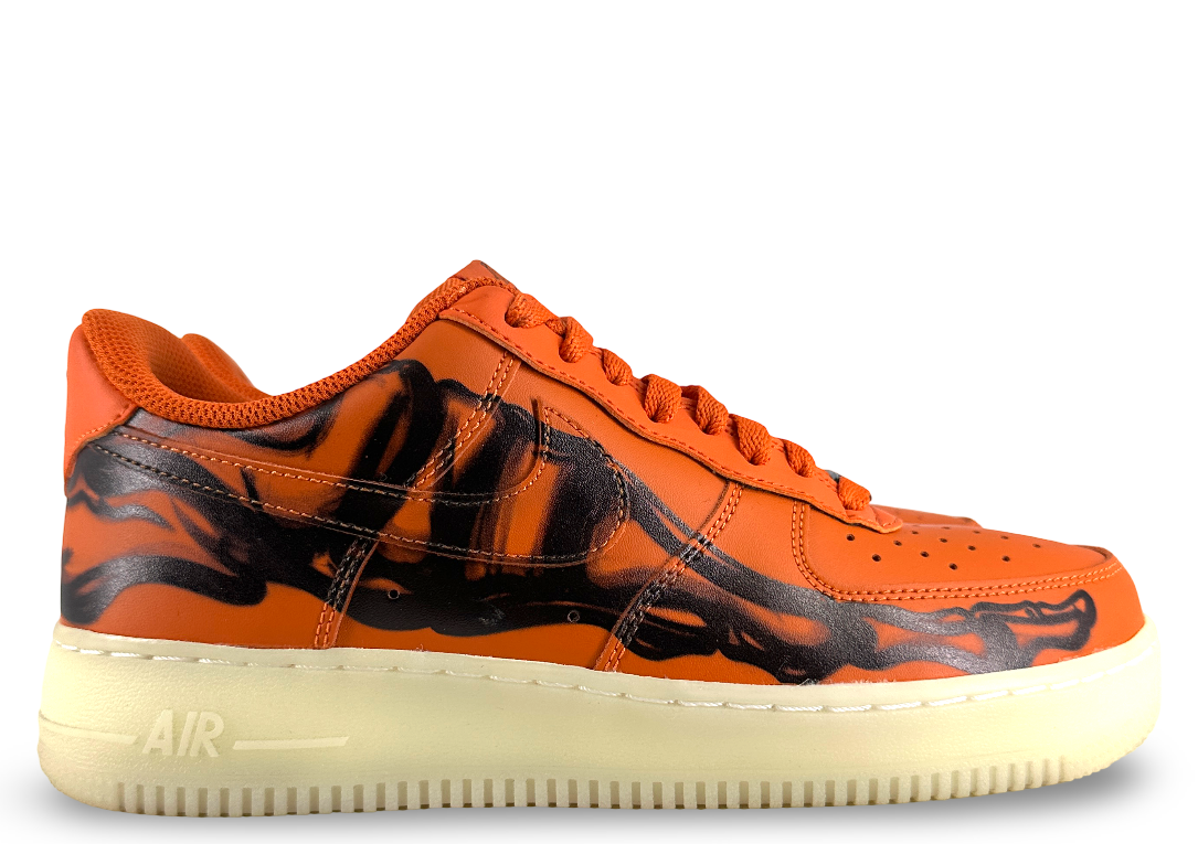 Nike Air Force 1 Low Orange Skeleton Halloween (2020)