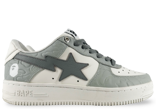 A Bathing Ape Bape Sta #4 Line Camo White Grey