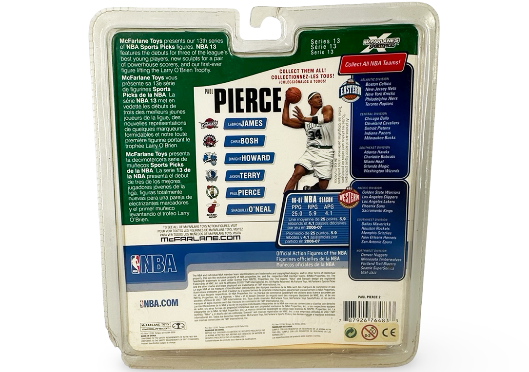 McFarlane Sportspicks Paul Pierce NBA 3 Series Boston Celtics Action Figure
