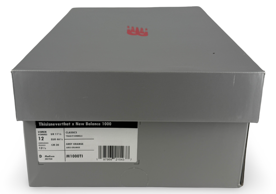 New Balance 1000 thisisneverthat Metallic Silver Red