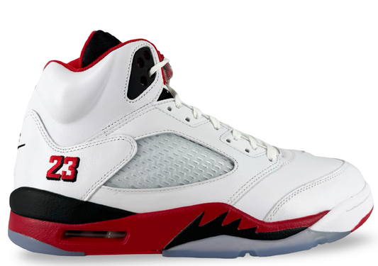 Jordan 5 Retro Fire Red Black Tongue (2025)