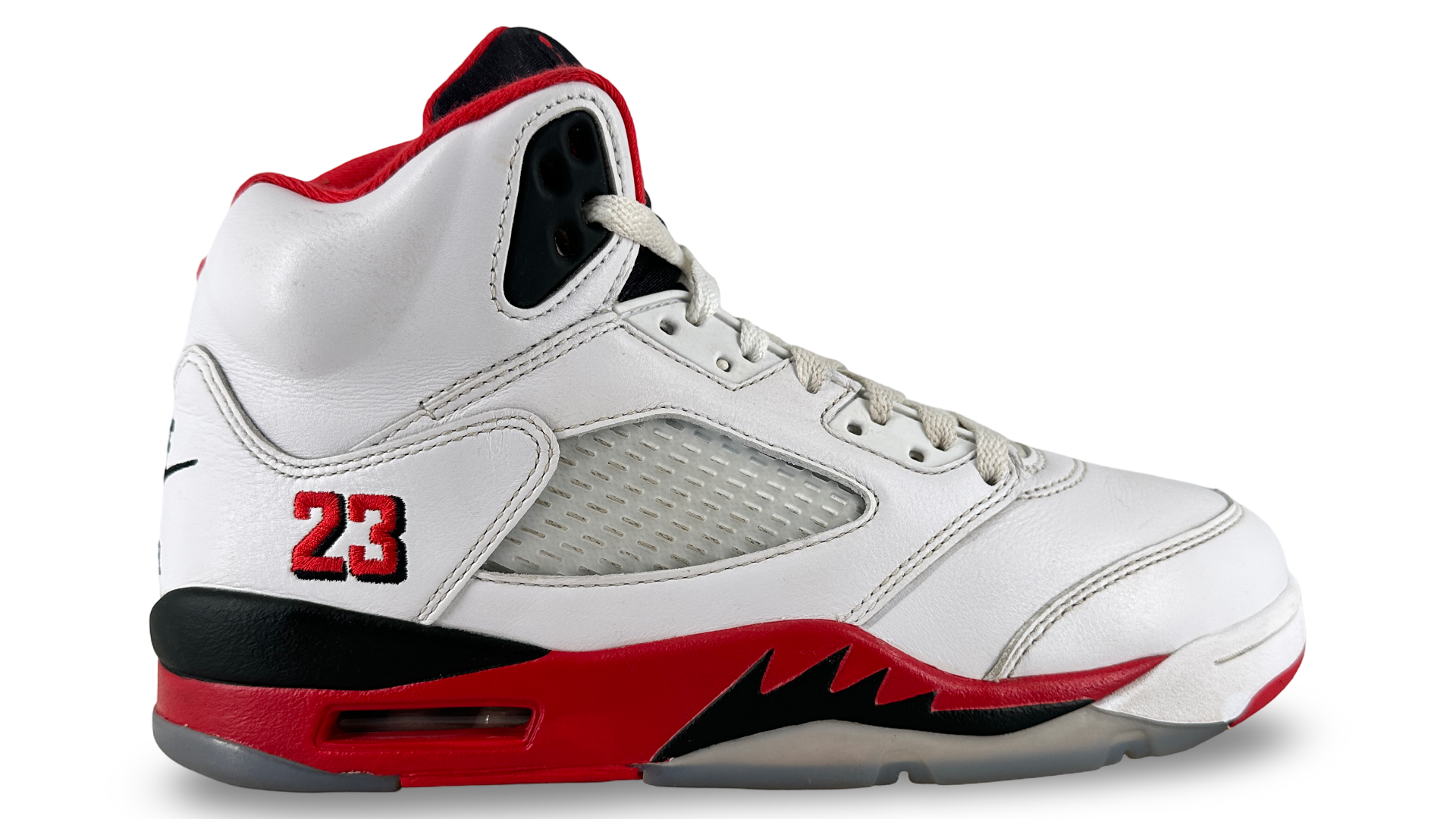 Jordan 5 Retro Fire Red Black Tongue (2025)