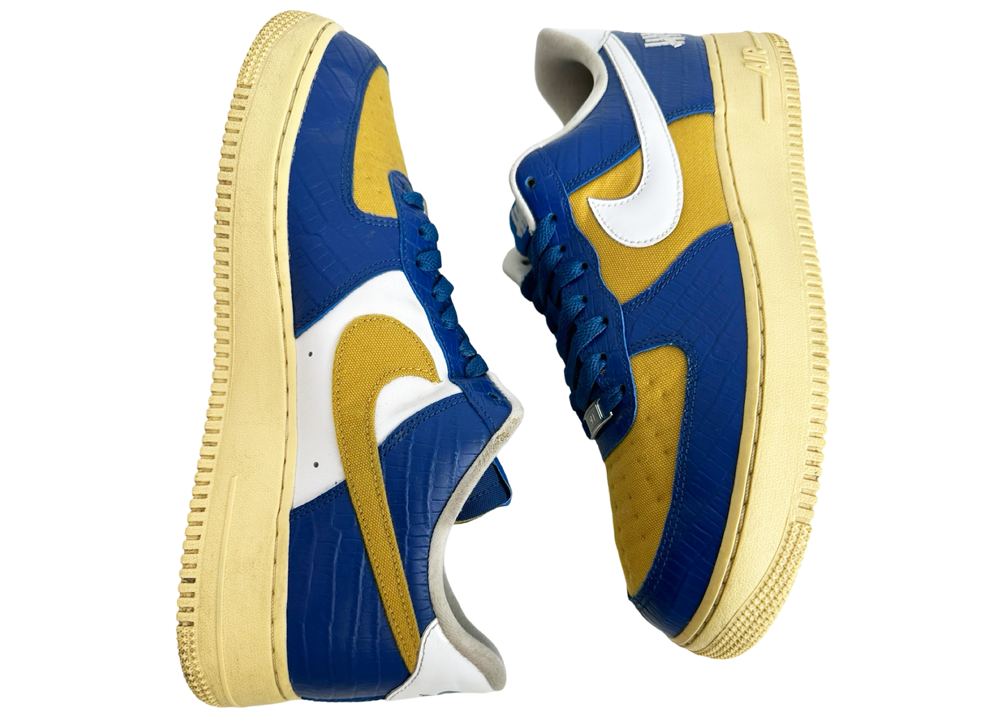 Nike Air Force 1 Low SP Undefeated 5 On It Blue Yellow Croc