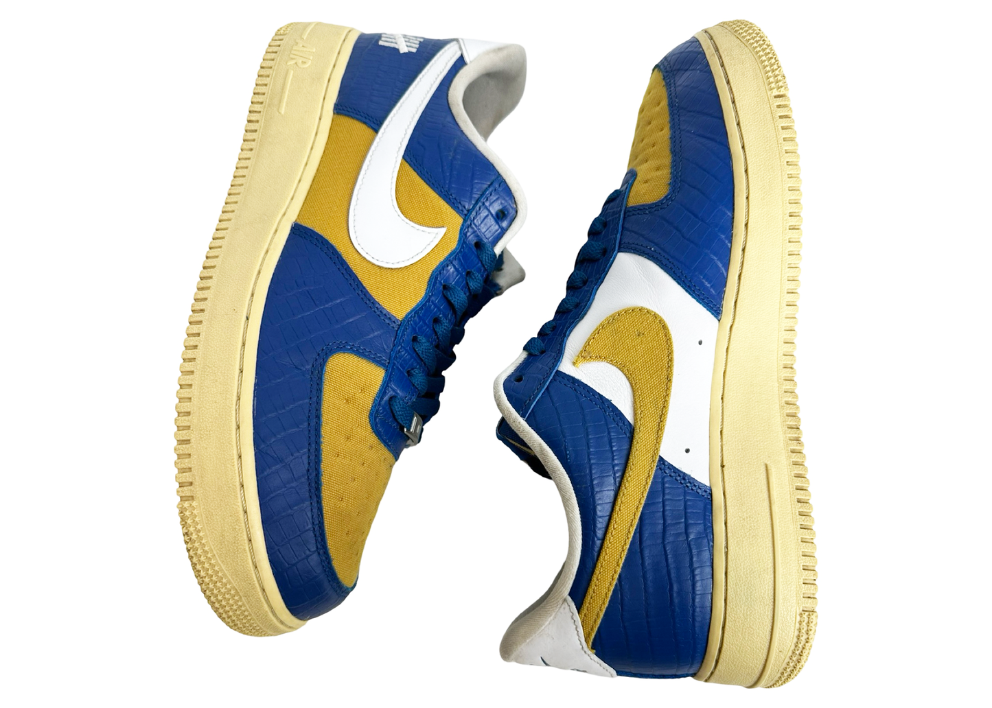 Nike Air Force 1 Low SP Undefeated 5 On It Blue Yellow Croc