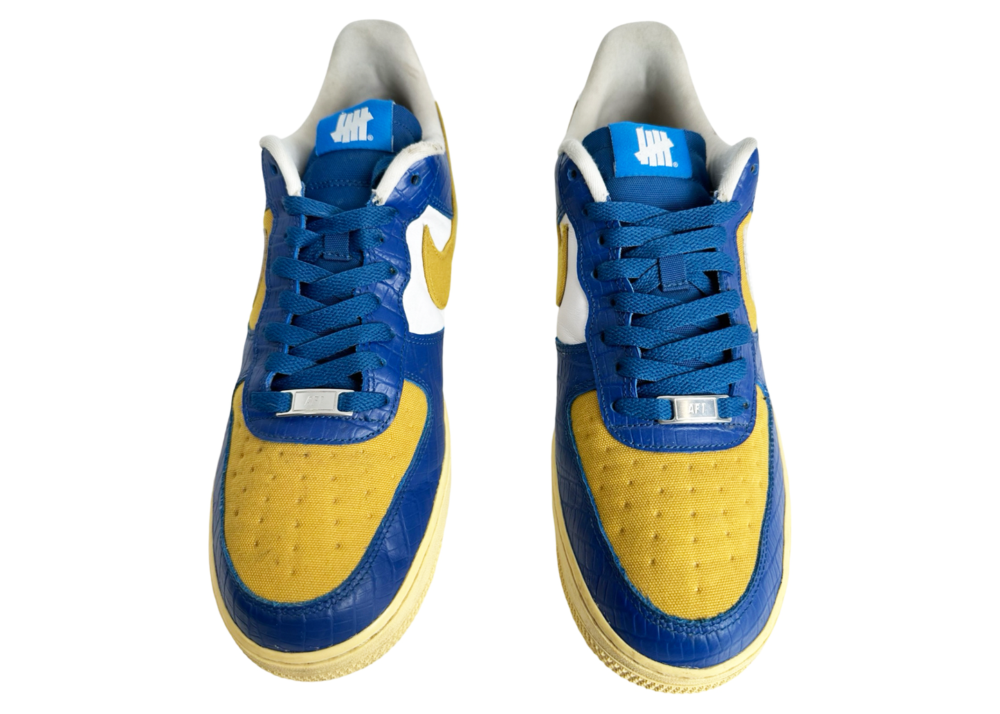 Nike Air Force 1 Low SP Undefeated 5 On It Blue Yellow Croc