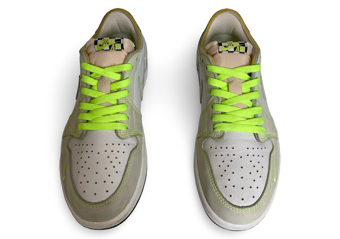 Jordan 1 Retro Low White Ghost Green Black