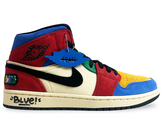 Jordan 1 Mid SE Fearless Blue the Great (SIGNED BOX/SHOES)