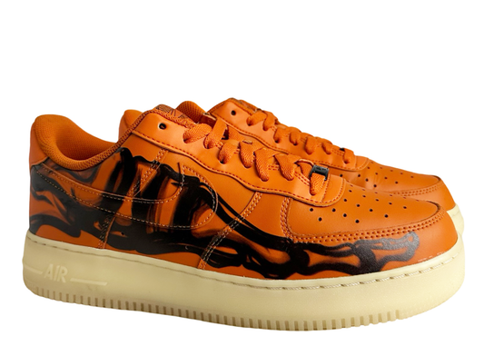 Nike Air Force 1 Low Orange Skeleton Halloween