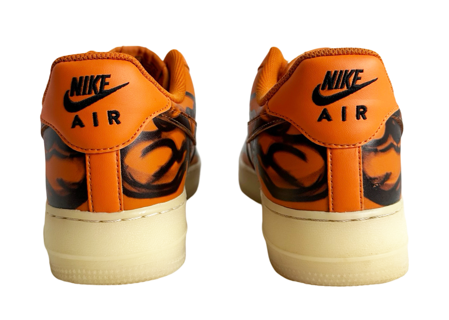 Nike Air Force 1 Low Orange Skeleton Halloween