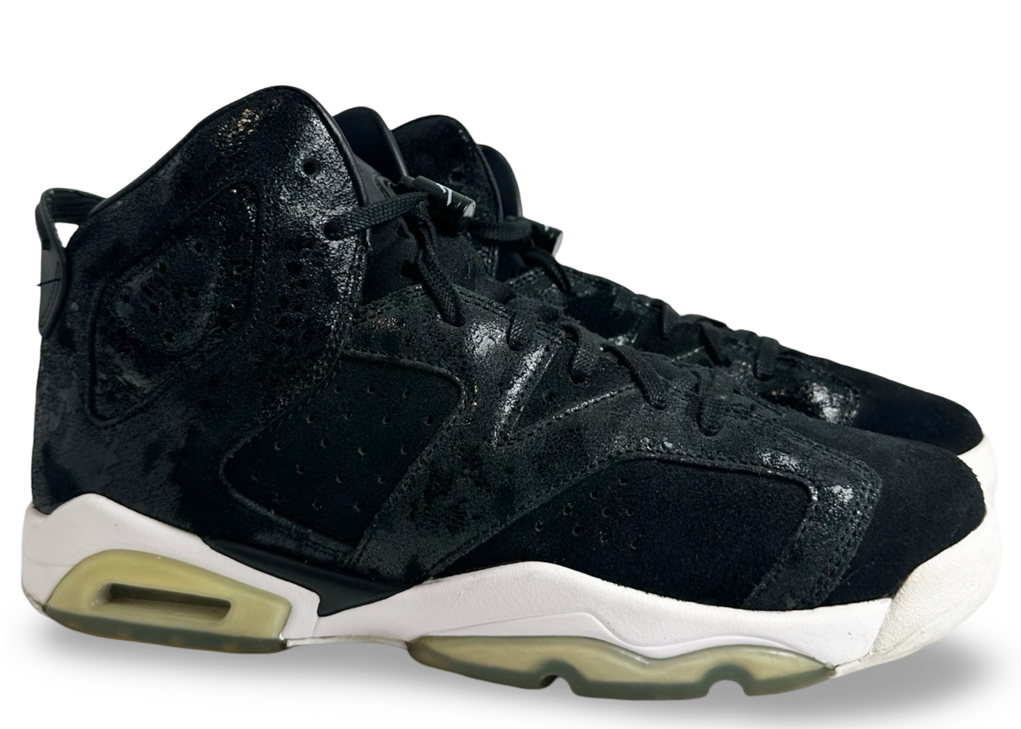 Jordan 6 Retro Heiress Black Suede (GS)