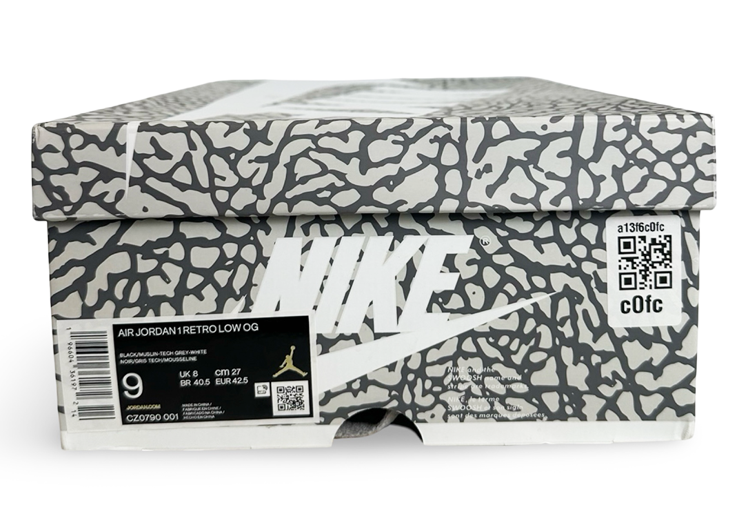 Jordan 1 Retro Low OG Black Cement