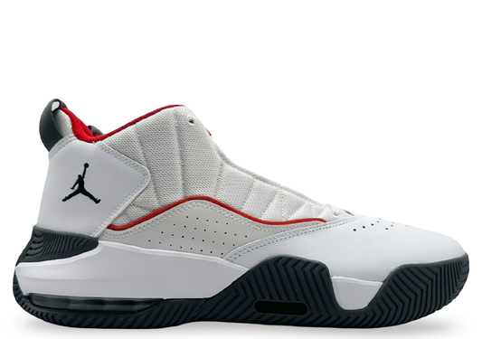 Jordan Stay Loyal White University Red