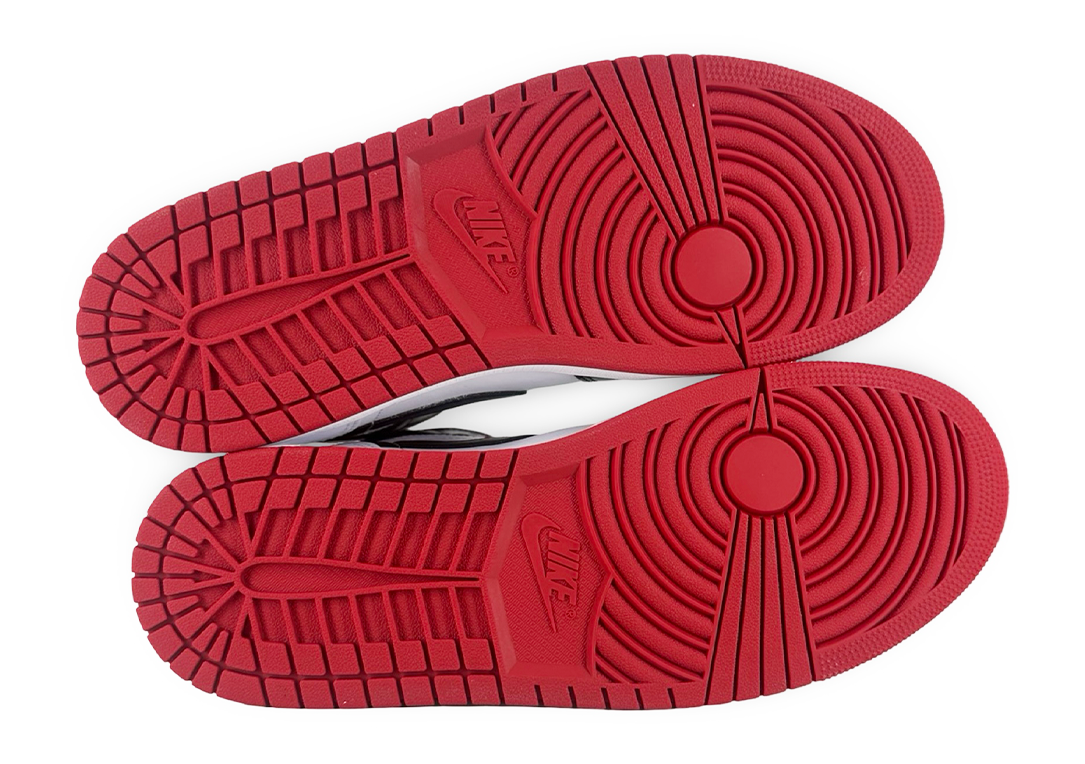 Jordan 1 Mid Gym Red Black Toe