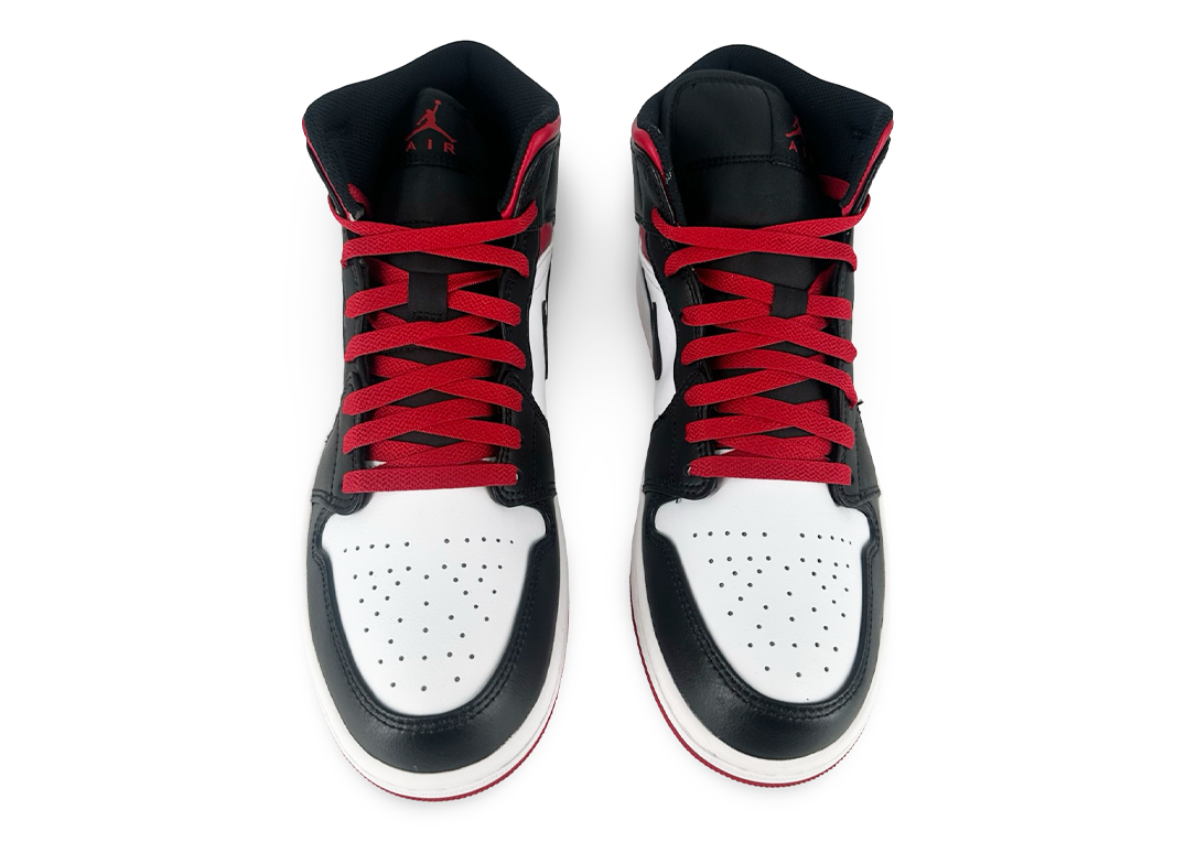 Jordan 1 Mid Gym Red Black Toe