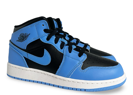 Jordan 1 Mid University Blue Black (GS)