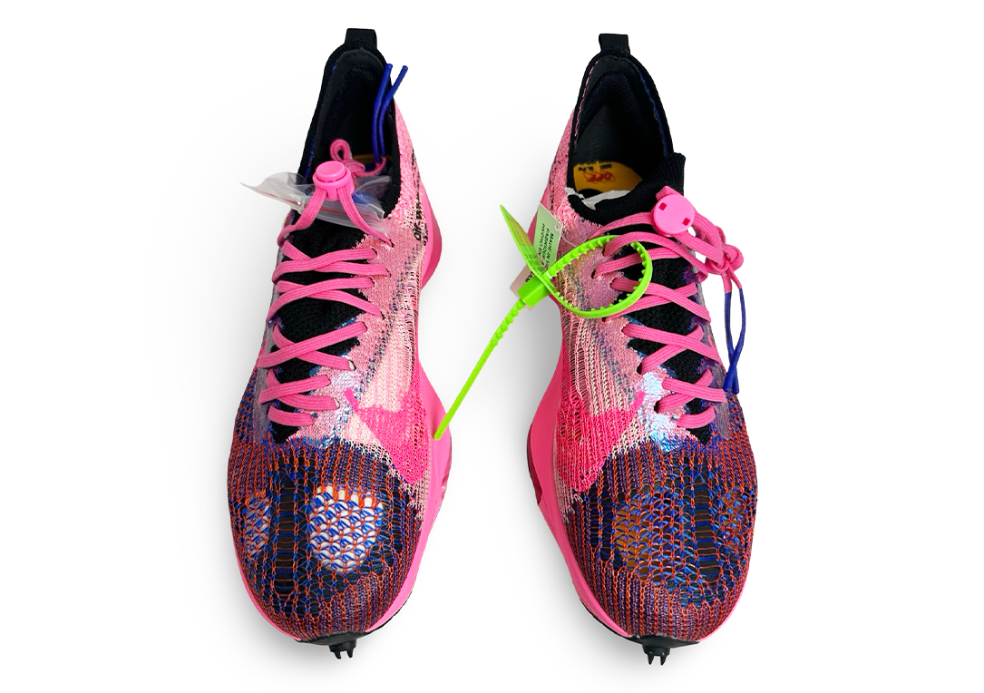 Nike Air Zoom Tempo Next% Flyknit Off-White Racer Blue Pink Glow