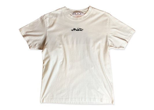 Off-White Center Logo Tee White