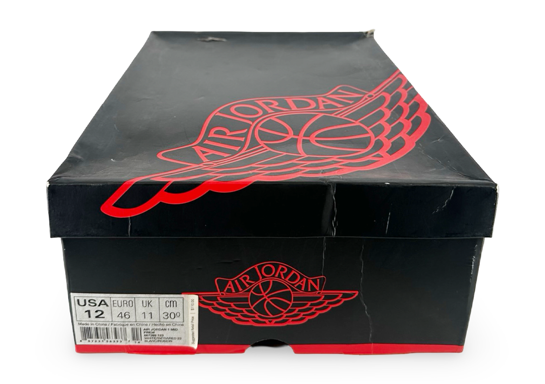 Jordan 1 Mid White Infrared 23