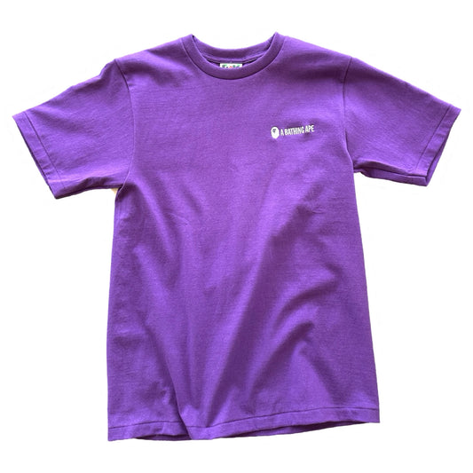 BAPE SMALL LOGO TEE PURPLE