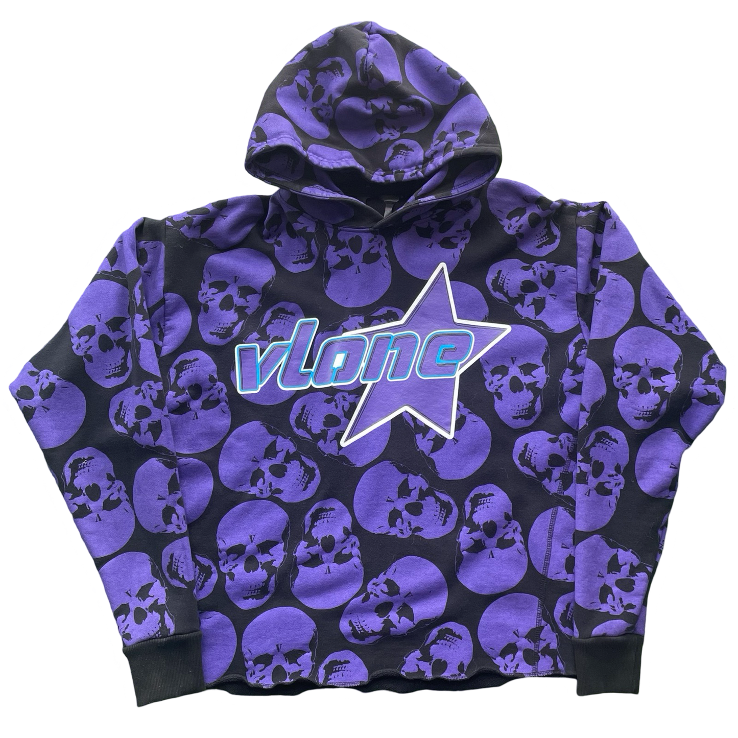 Vlone Skull Hoodie Purple