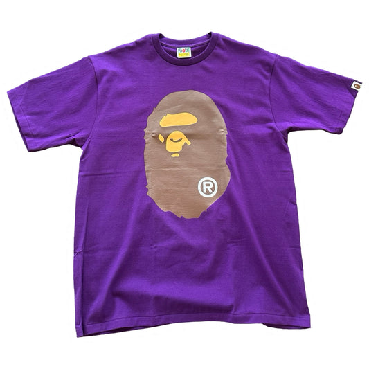 BIG APE HEAD TEE PURPLE