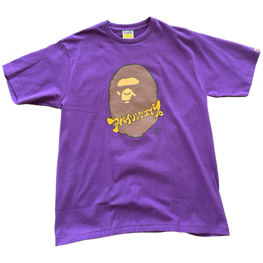 KATAKANA APE HEAD TEE PURPLE