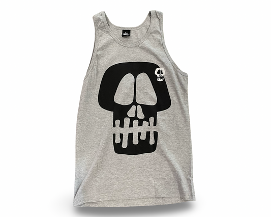 Stussy Jumbo Skull Tank 'Grey Heather'