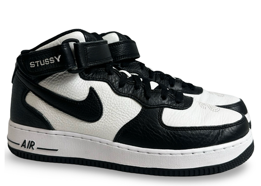 Nike Air Force 1 Mid Stussy Light Bone Black