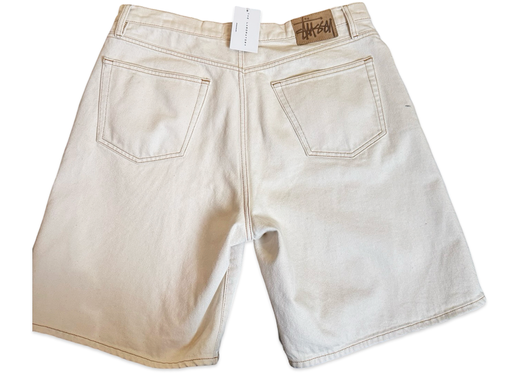 Stussy White Jean Shorts