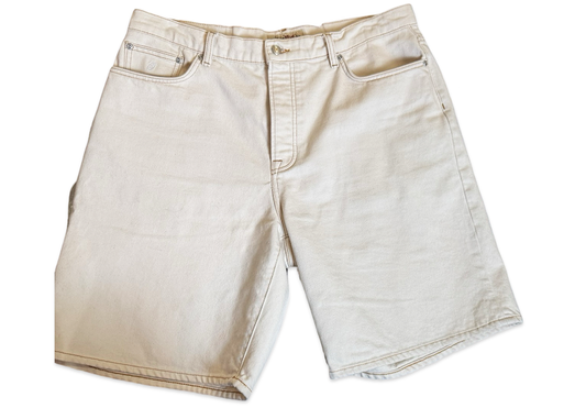 Stussy White Jean Shorts