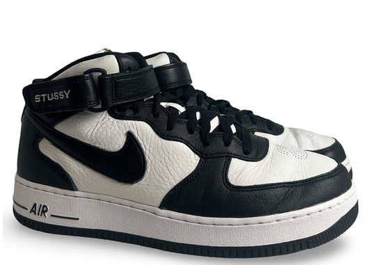 Nike Air Force 1 Mid Stussy Light Bone Black