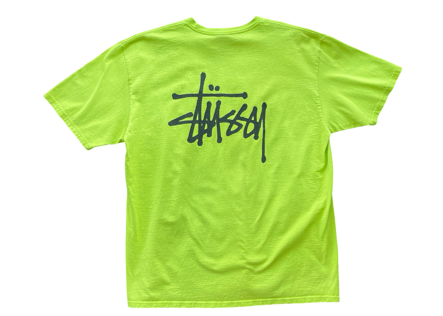 Stussy Tee Basic Lime Green