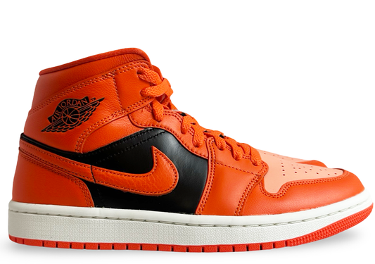 Jordan 1 Mid SE Rush Orange Crimson Bliss (Women's)