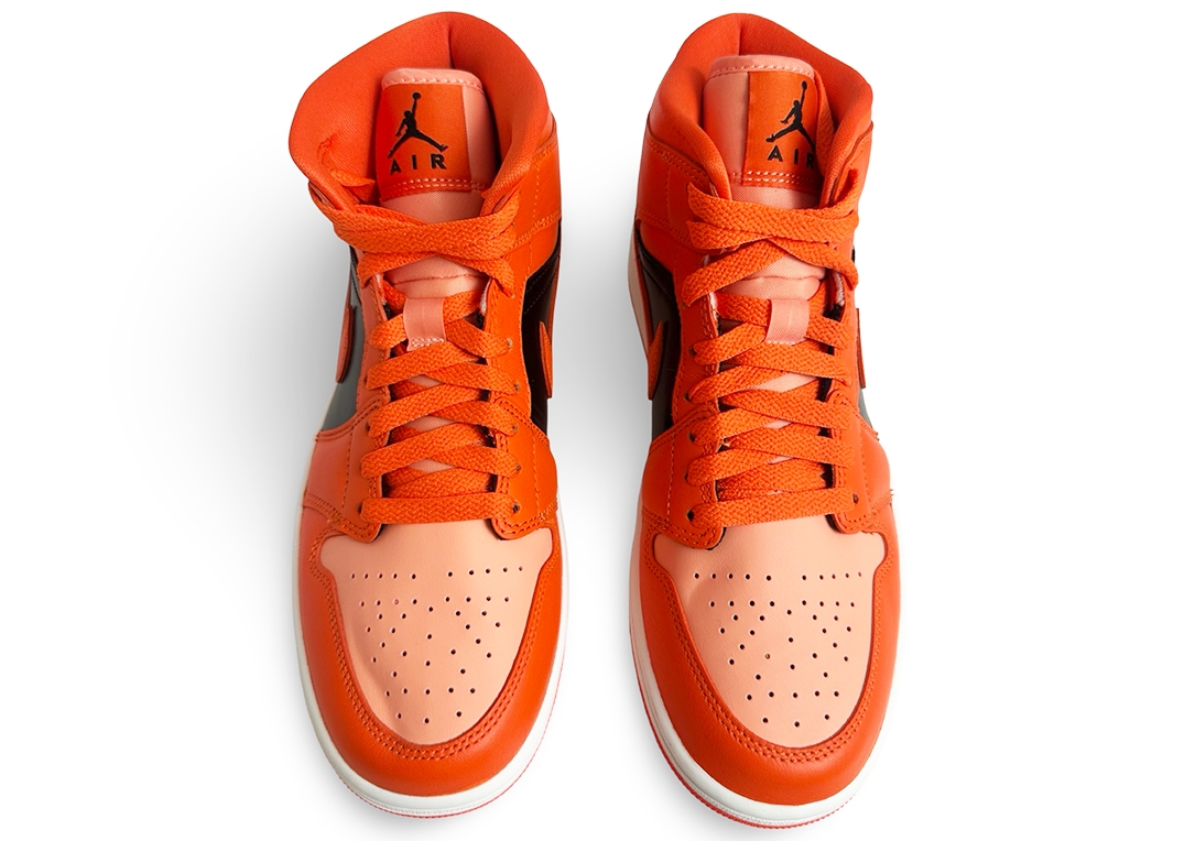 Jordan 1 Mid SE Rush Orange Crimson Bliss (Women's)