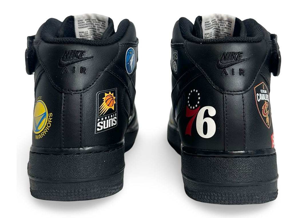 Nike Air Force 1 Mid Supreme NBA Black