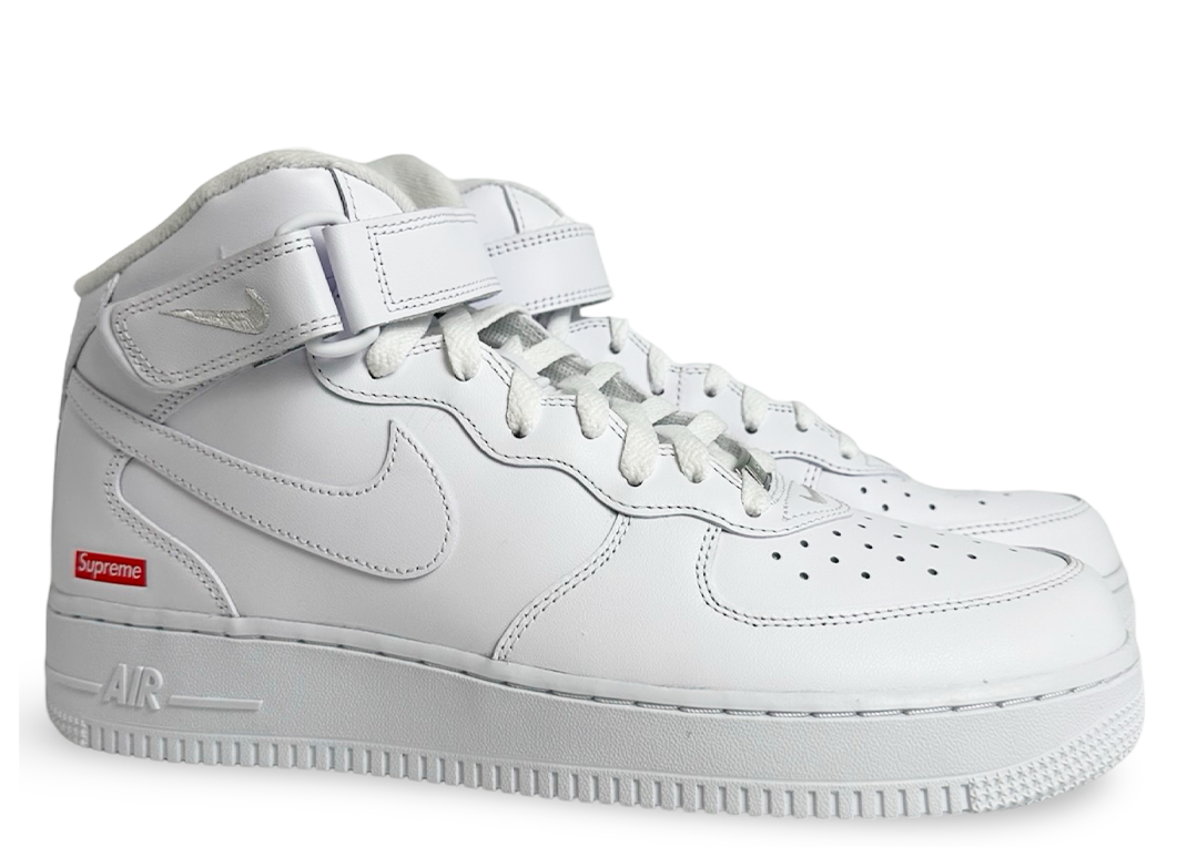 Nike Air Force 1 Mid Supreme White (2024)