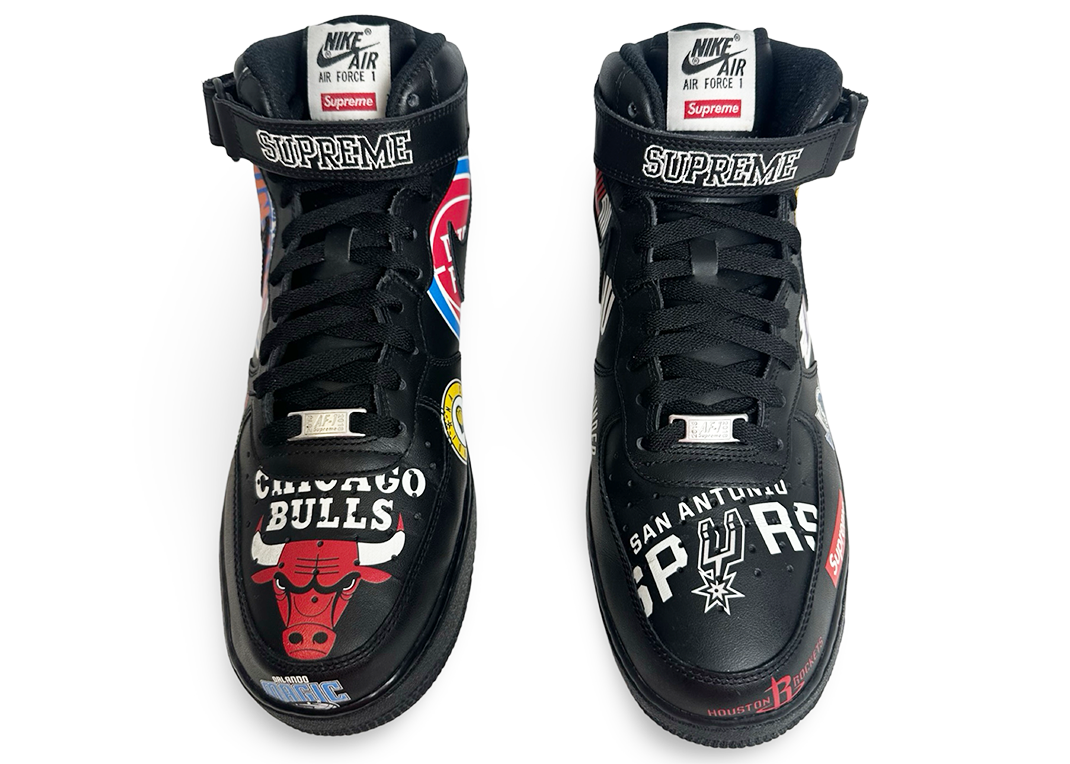 Nike Air Force 1 Mid Supreme NBA Black