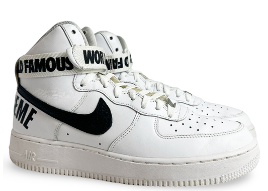 Nike Air Force 1 High Supreme World Famous White